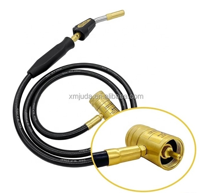 Automatic Ignition Gas Welding Torch Portable Soldering Brazing HVAC Oxygen Free Gas Welding Torch 1.5M Hose