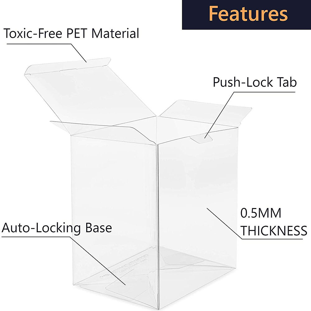 Funko Pop Protector for 4,6,10 inch Pop, Thick Funko- Pop Case Holder Display Case Container Shield - Ultra Protection