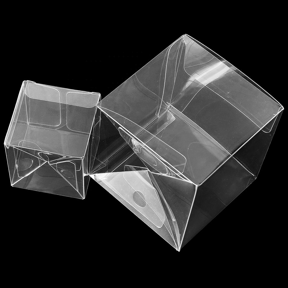 Custom Transparent Waterproof Gift Packaging Box Clear Square PVC Plastic Boxes