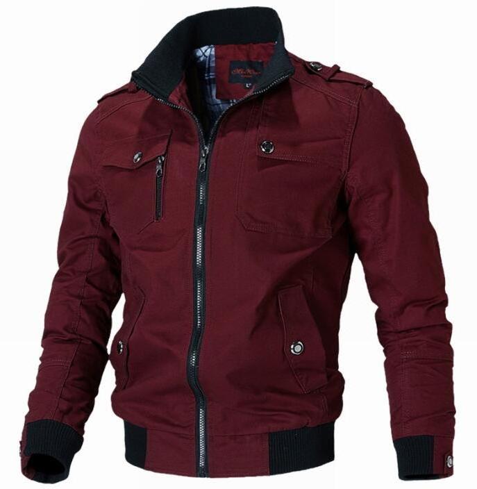 Jacket Men Fashion Casual Windbreaker Jacket Coat Autumn Winter New Hot Outwear Slim Jacket