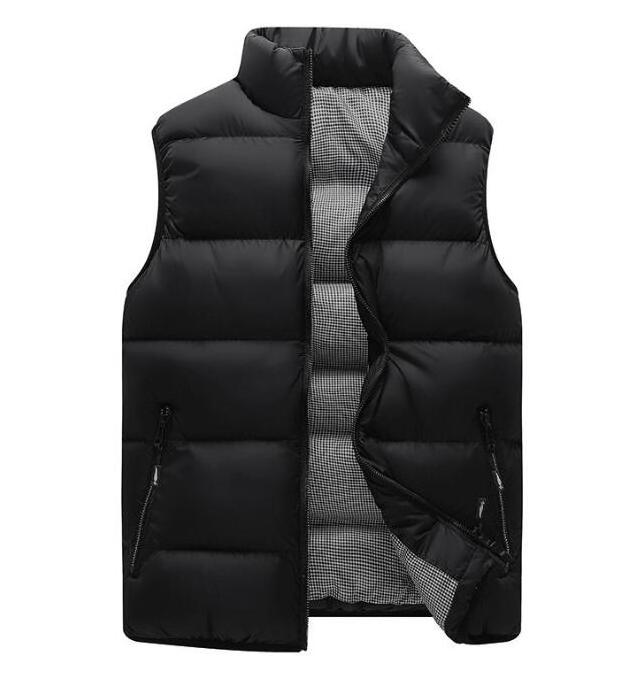 Wholesale custom lightweight waistcoat warm sleeveless jacket big size winter men cotton puffer vest