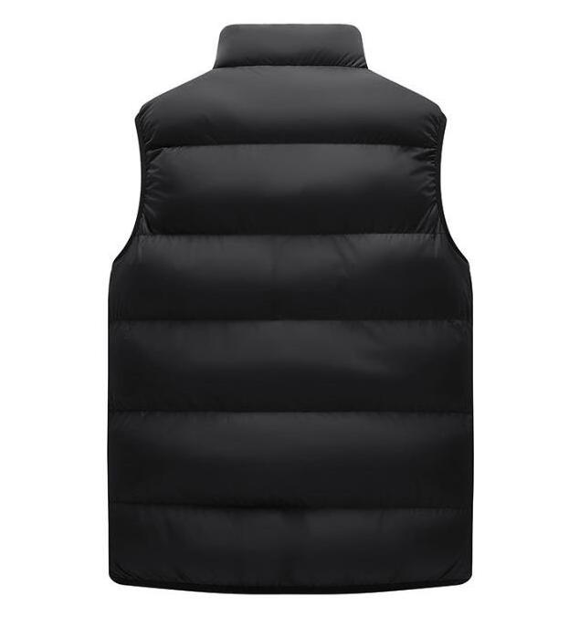 Wholesale custom lightweight waistcoat warm sleeveless jacket big size winter men cotton puffer vest