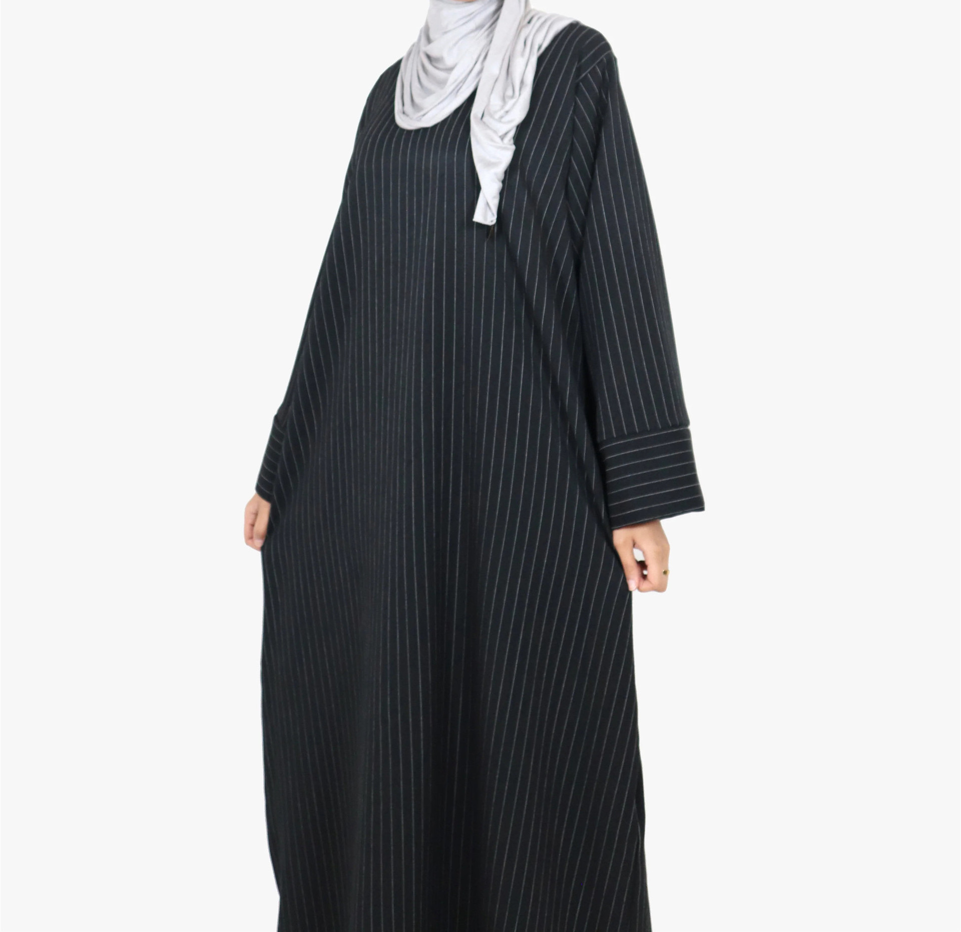 2023 Wholesale Colorful New Women Muslim Abaya Long Maxi Dresses Stripe Dubai Ramadan Kaftan Islamic Arab Clothing