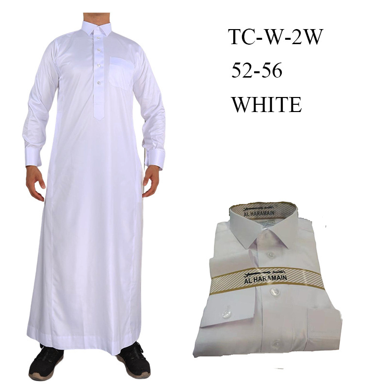 In 2023 Wholesale New Good Quality Shining Material Al Haramain Saudi Men Jalabya Thobe For Men 2023