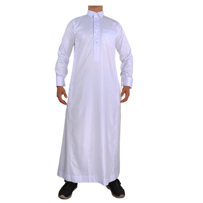 In 2023 Wholesale New Good Quality Shining Material Al Haramain Saudi Men Jalabya Thobe For Men 2023