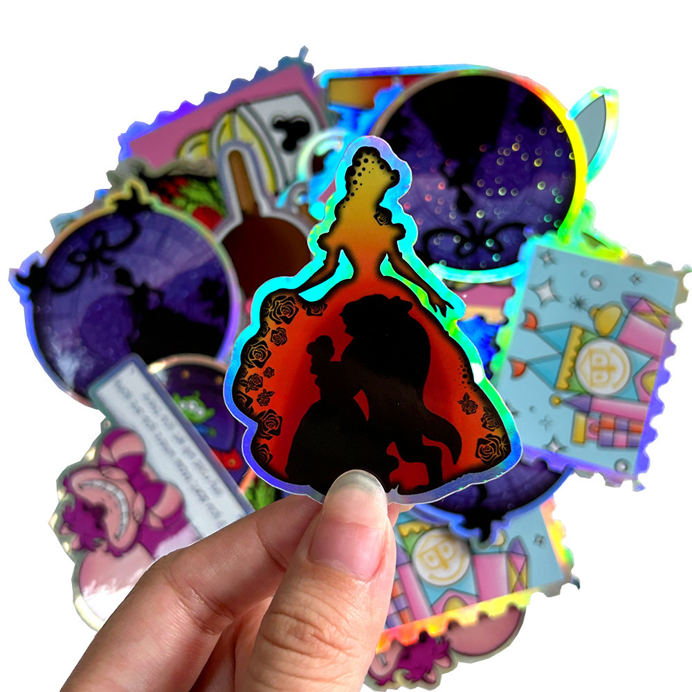 Waterproof customization die cut vinyl sticker holographic stickers