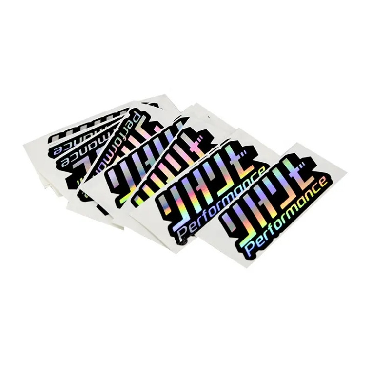 Waterproof customization die cut vinyl sticker holographic stickers