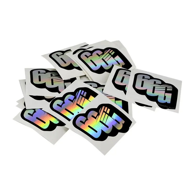 Waterproof customization die cut vinyl sticker holographic stickers