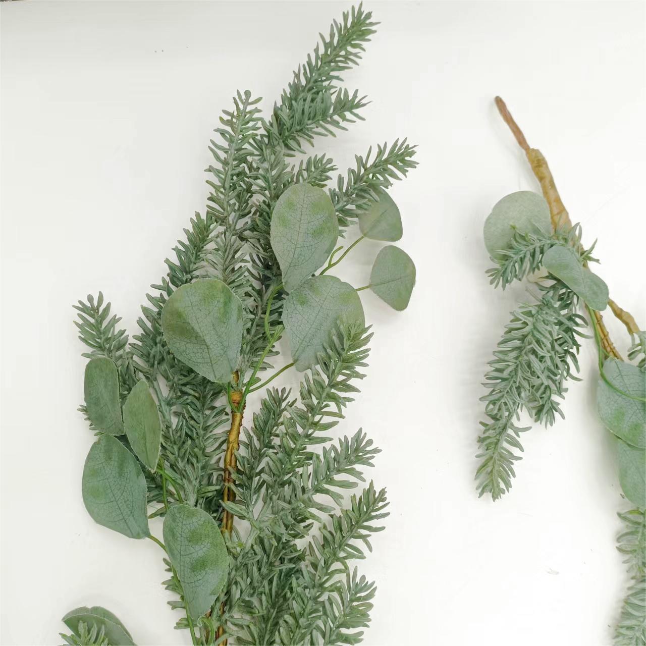 Fir Pine stems Eucalyptus leaf garland New Hanging Cedar Rattan Artificial Plant