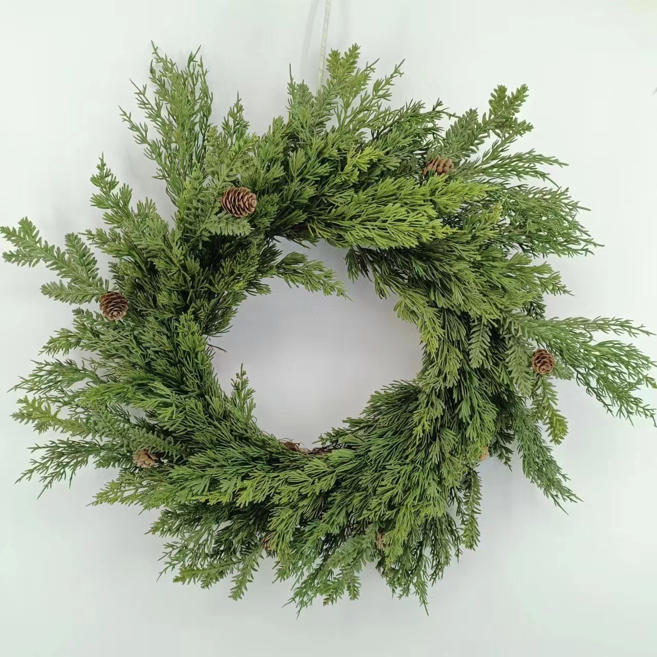 High quality artificial cedar wreaths with pine needles and cypress leaves