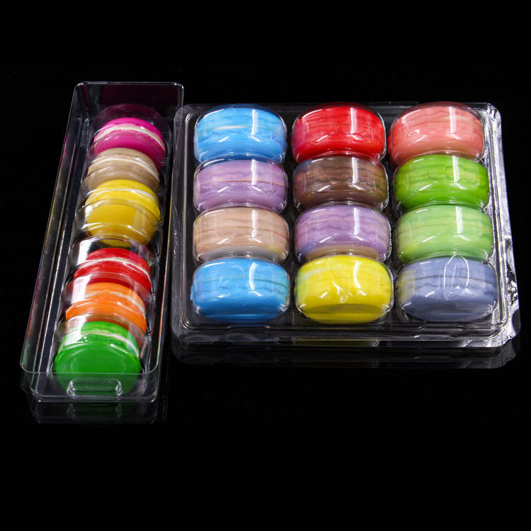 Macaron Packaging Macaron PET Food Grade Plastic Macaron Trays Pastry Packaging