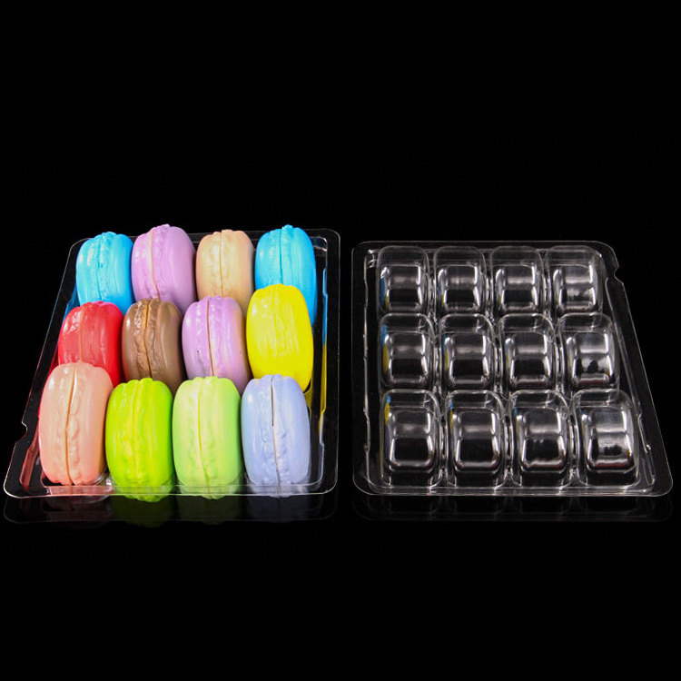 Macaron Packaging Macaron PET Food Grade Plastic Macaron Trays Pastry Packaging