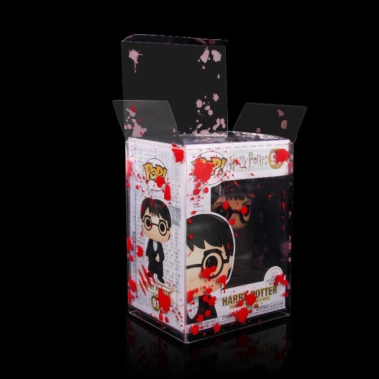 Factory Wholesale Blood Printing 0.5mm 0.6mm Funko Pop Case Custom Plastic PET Boxes Funko Protector Pop