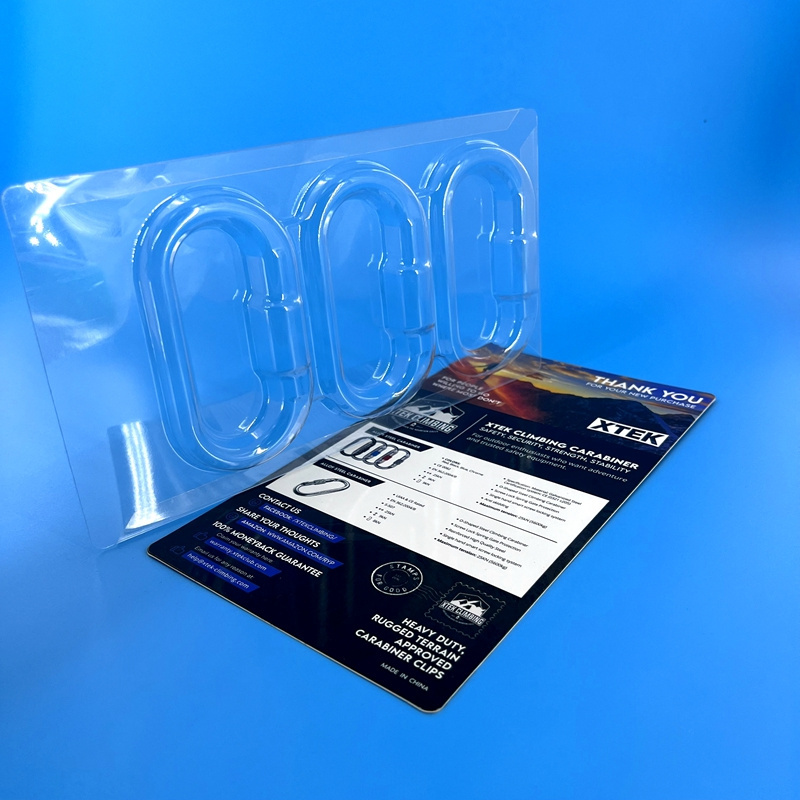 Clear PET cajas blister  clamshell boxr packaging with insert tray for Custom  clamshell blister packaging box with card