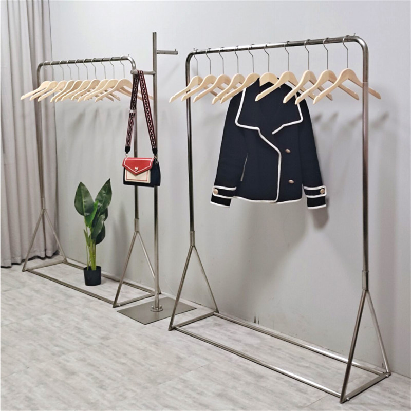 Kainice Small Packing Metal Triangle Bedroom Tree Shaped Clothes Children's Coat Rack Tree Hat Garment Coat Hanger Standing Rack