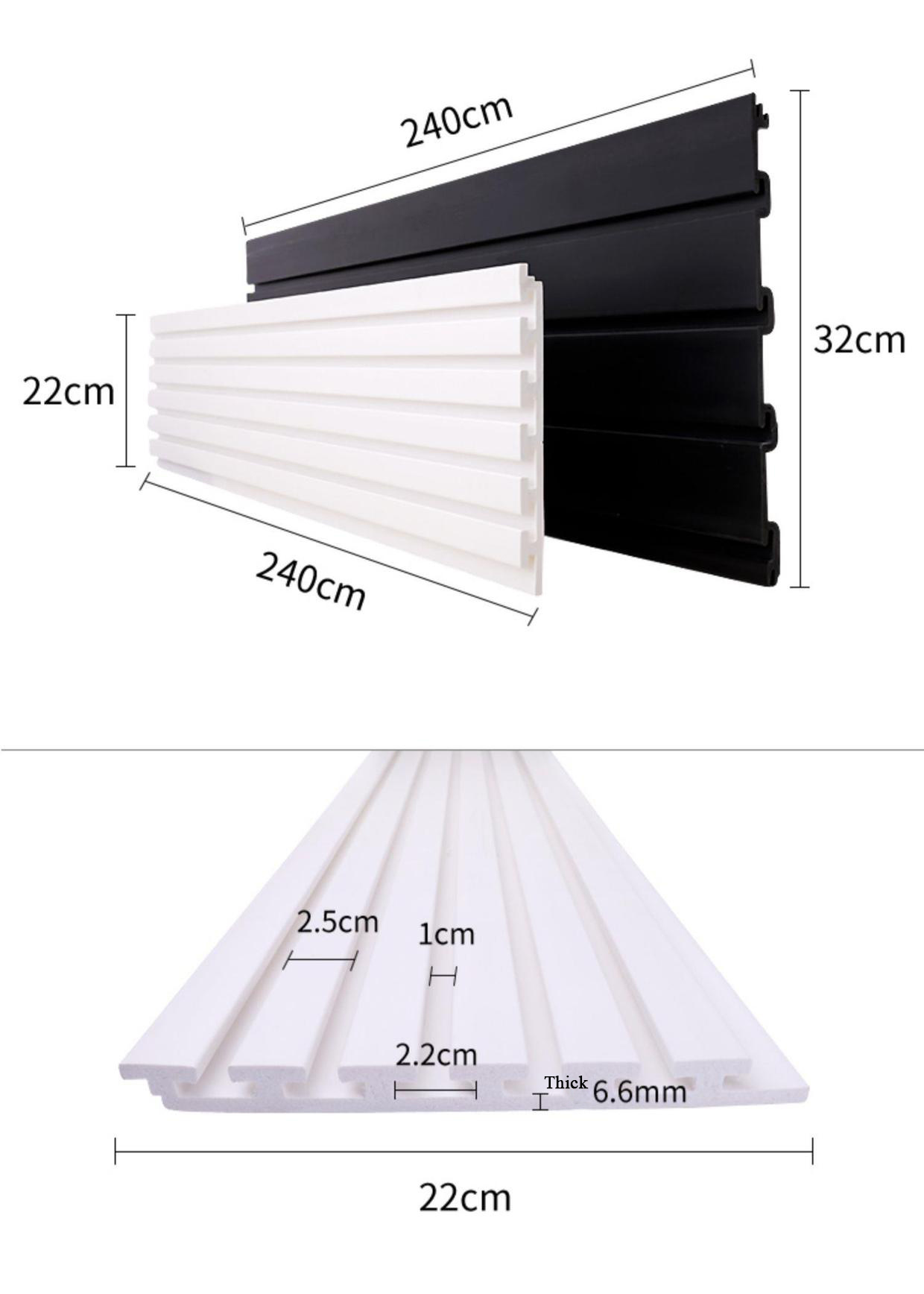 Kainice Sales PVC slatwall panels display Grid slat wall panel for store display accessories slatwall display