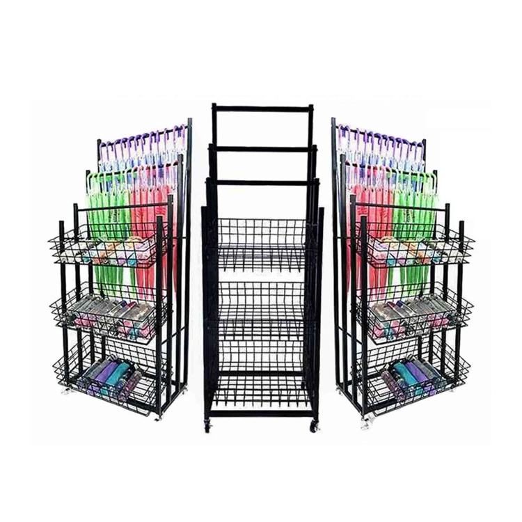 Kainice Factory outlet Retail Store Wire Umbrella Rack Metal Shelf Umbrella Display Stand retail rack