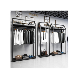 Kainice Factory stand hanger clothing shops display stands display accessories metal frame t shirt display frame garment rack