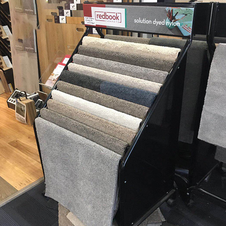 Kainice Factory outlet rugs carpets living room customized size carpet sample display rack for sale