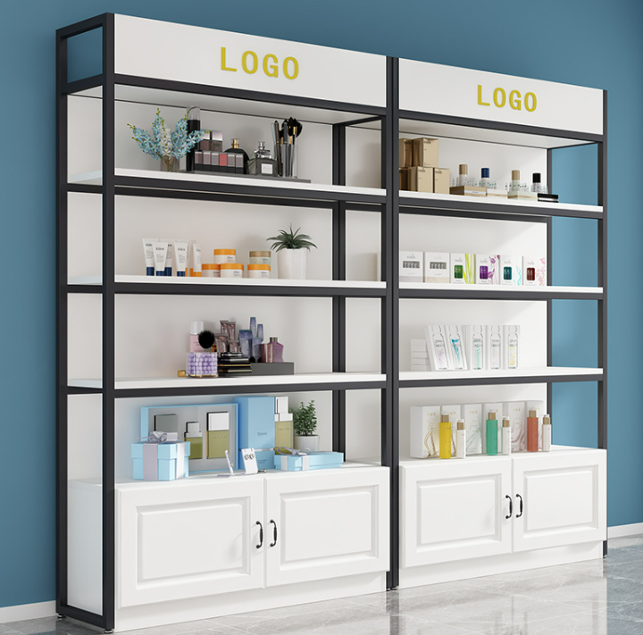 Kainice perfume Interior design display rack cabinet bracket skin care cosmetic shelves display stand for retail store