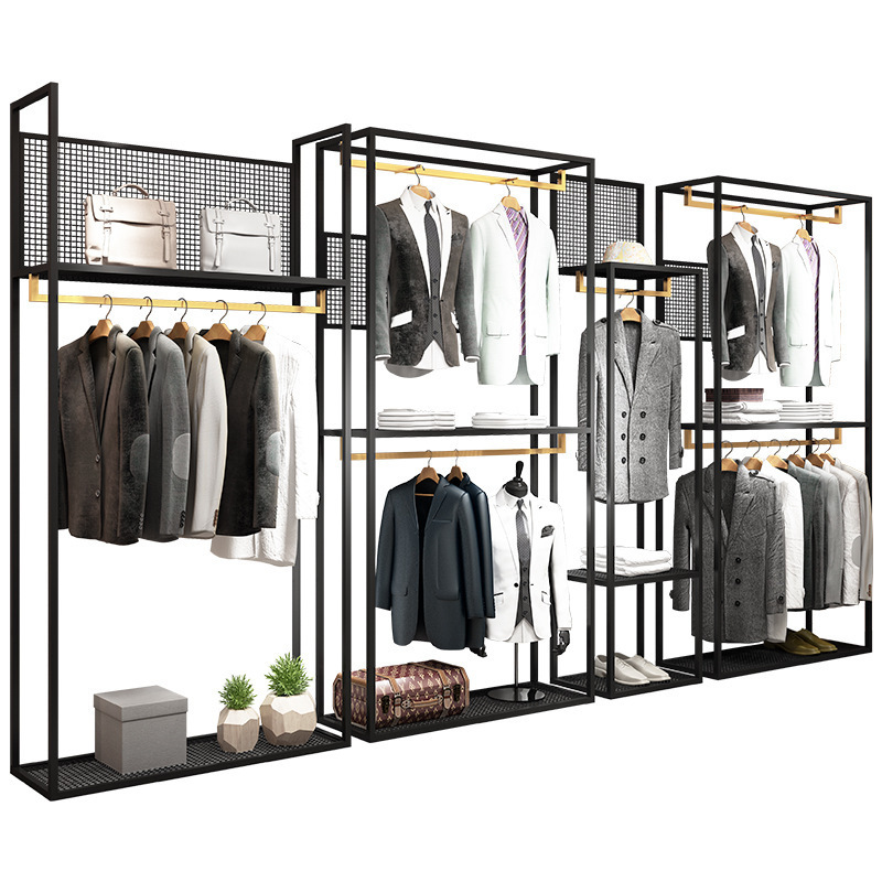 Kainice oem/odm clothing rack suit display stand garment racks for showrooms shop display shelf for clothes product display