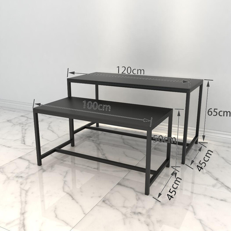 Kainice Customized Retail Store Modern Style 2pcs/sets Nesting Tables boutique clothing racks Display Table for Clothes Shop