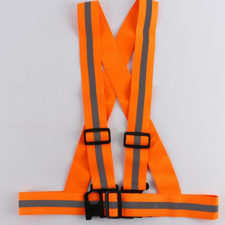 Professional Adjustable Bicycle Elastic Safety Reflective Vest Running Belts