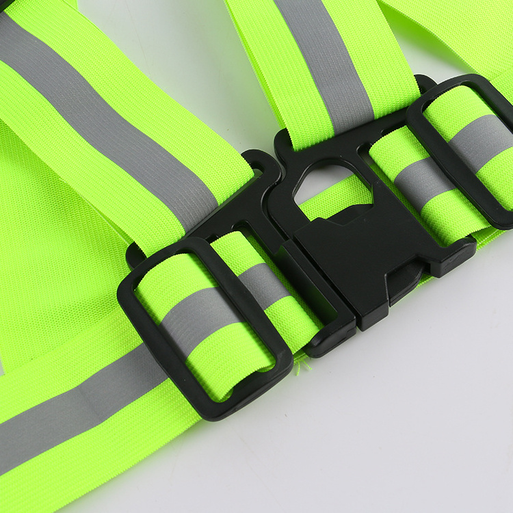 Professional Adjustable Bicycle Elastic Safety Reflective Vest Running Belts