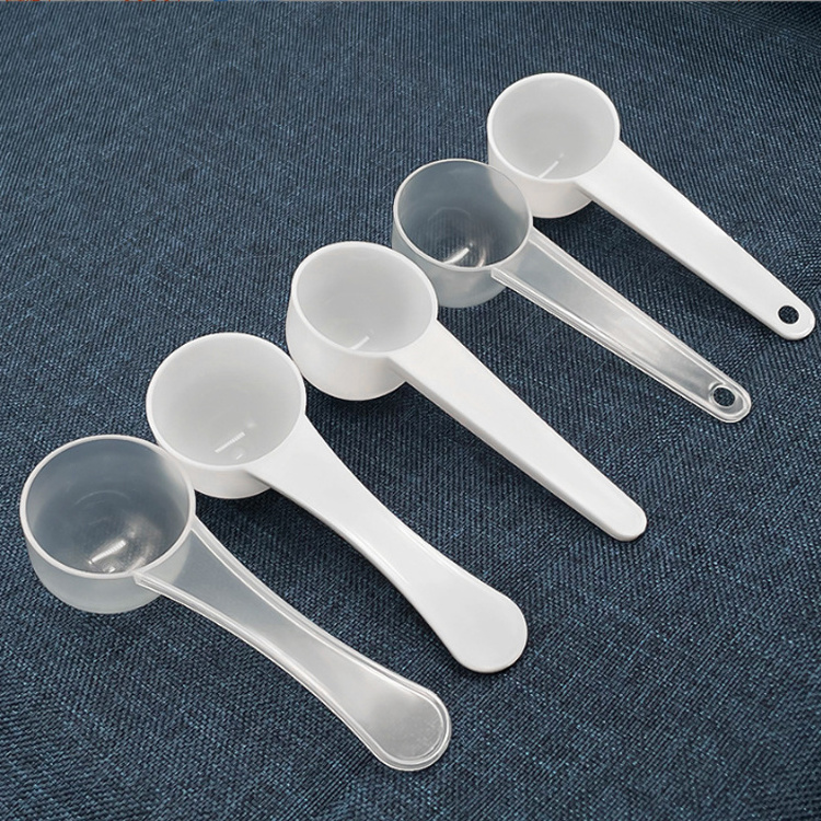 Hot Sale Custom Powder Flat Measuring Spoon 15ml Plastic Scoop wholesale 1g 2g 2.5g 3g 4g 5g 6g 7.5g 10g 12g 15g 20g 25g 30g 35g