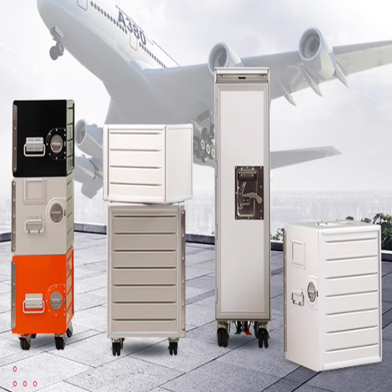 Cheap Atlas Airline Aviation Aircraft Plane Catering Galley Meal Food Beverage Waste Garbage Service Half Full Size Trolley Cart