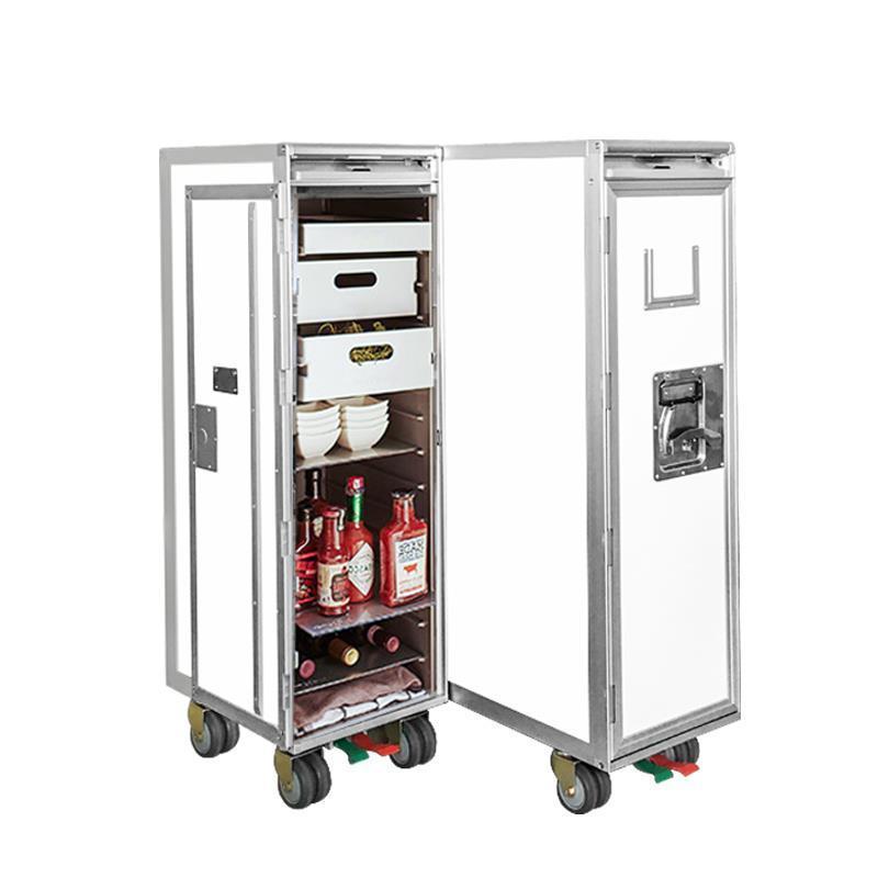 Cheap Atlas Airline Aviation Aircraft Plane Catering Galley Meal Food Beverage Waste Garbage Service Half Full Size Trolley Cart