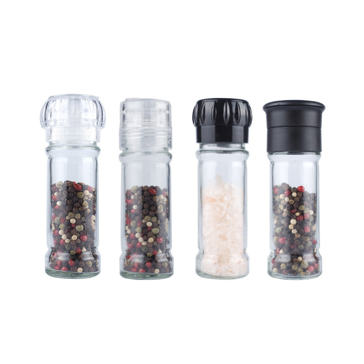 Modern Food Grade Bottle Mill Customized Adjustable Shakers Manual Himalayan Salt Grinder And Pepper Mill SetPopular