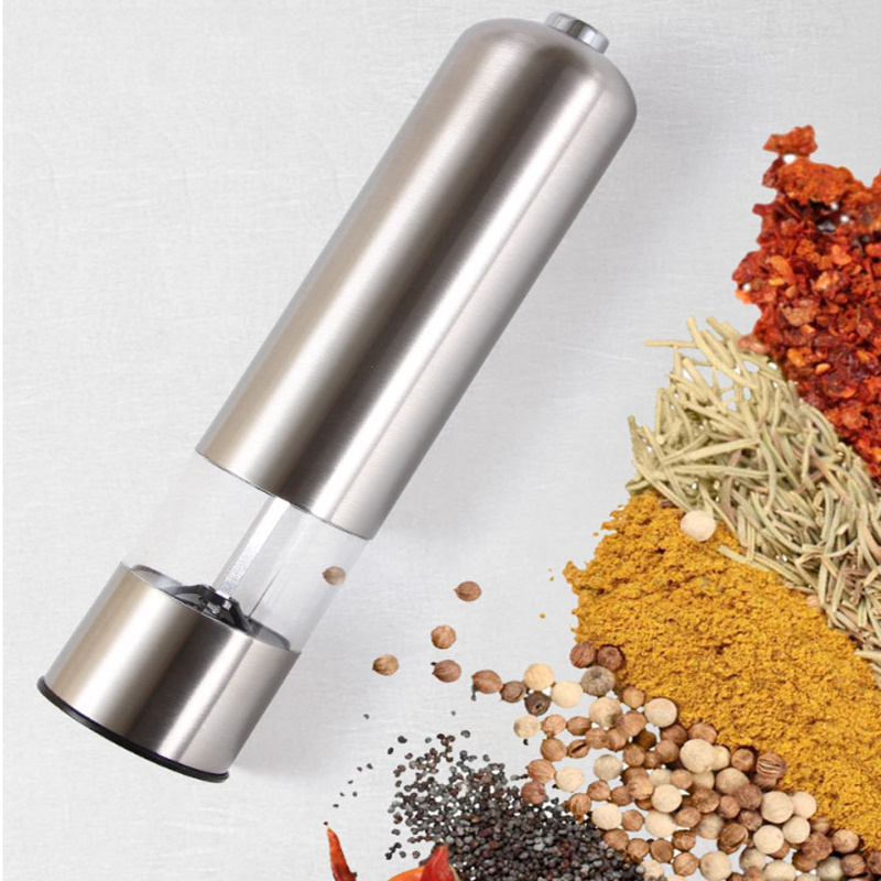 pepper mill electric salt and pepper ceramic grinder set for kitchen