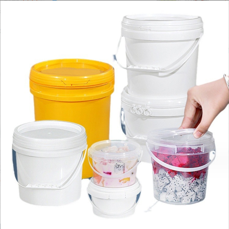 Square shape plastic ice cream freezer container buckets 18L/20L plastic buckets with lids wholesale