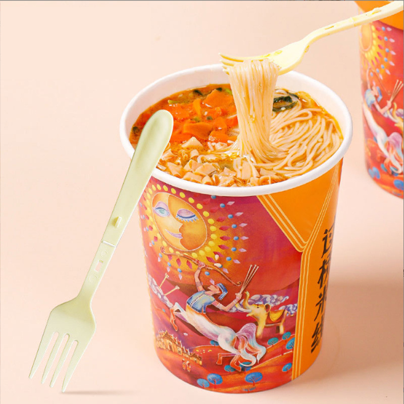 customized Disposable extended length 150mm plastic PP foldable folding plastic fork