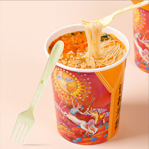 customized Disposable extended length 150mm plastic PP foldable folding plastic fork