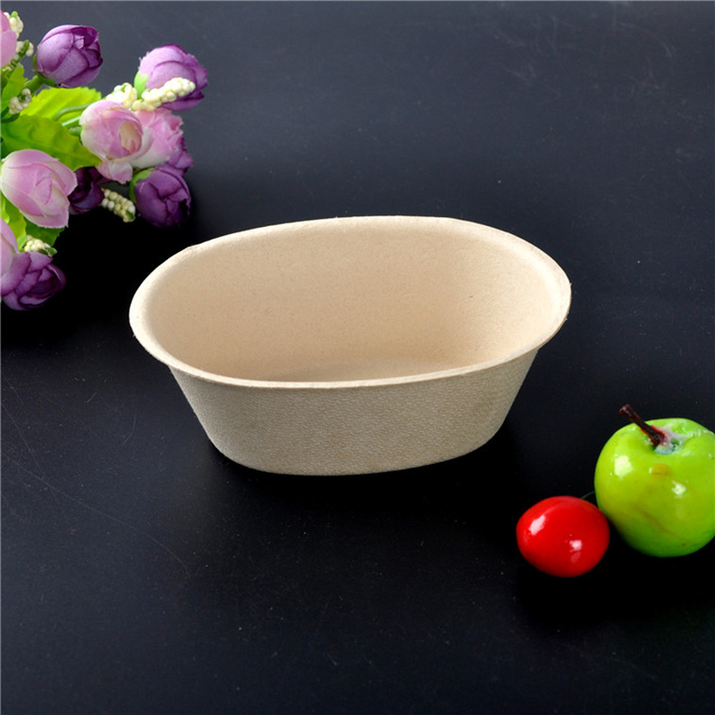 OEM biodegradable disposable paper take away salad bowl with paper lid Noodle Ramen Bowl With Lid