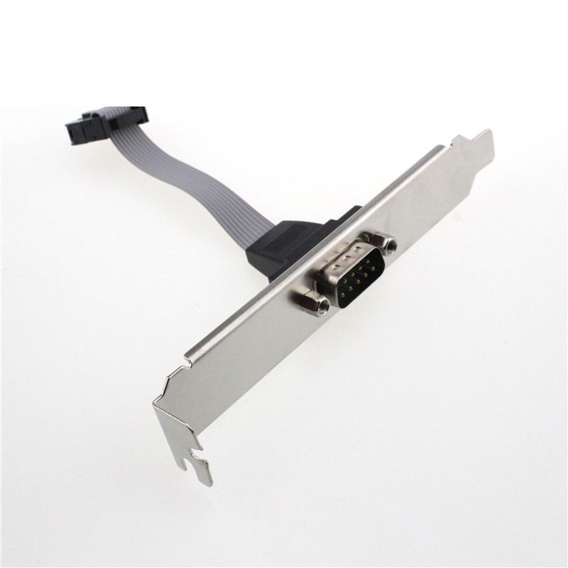 ODM DB9 DB15 DB25 Plate Case Baffle VGA Cable Housing D-sub with Iron RS232 to IDC 2.54 10pin Mmaleblack Polybag Copmalestock