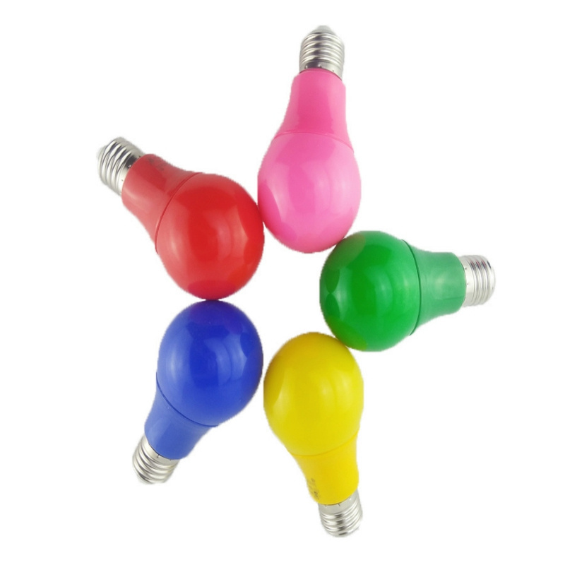 high quality factory cheap price lighting Blue Green Red Pink Yellow Color bulb 3w 5w colorful led Bulb