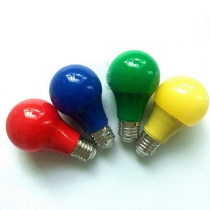 high quality factory cheap price lighting Blue Green Red Pink Yellow Color bulb 3w 5w colorful led Bulb