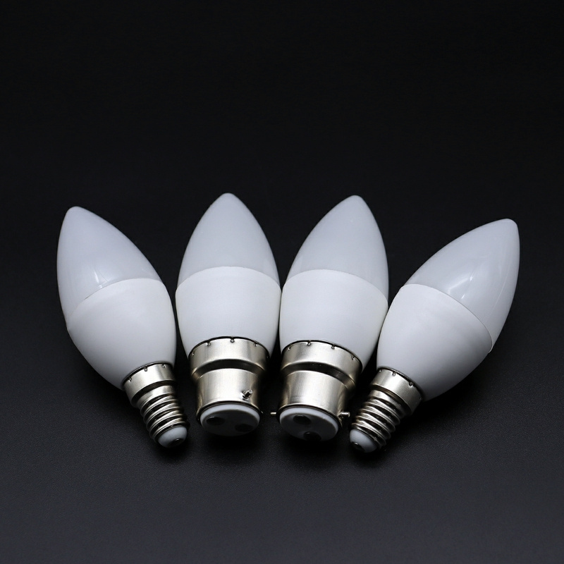 China Factory LED 5w  7w Light led candle Bulb Led Light Chandelier Lamp E27 E14 B22 SMD LED Bulb