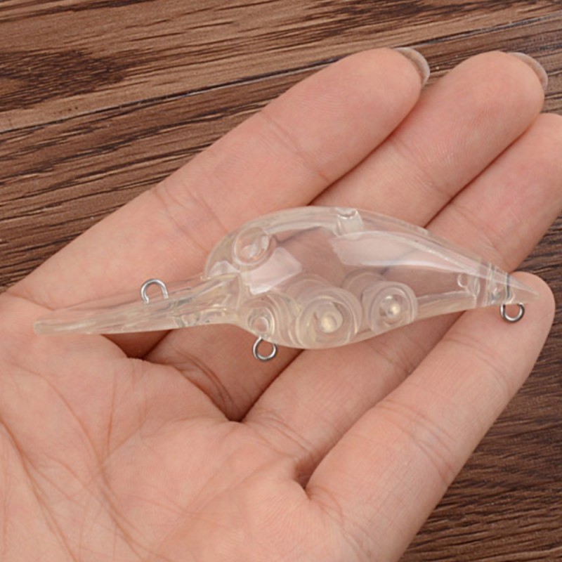 Wholesale Unpainted Fishing Lure Blanks Body 7.6CM 8.5G Crankbait With Square Bill Blank Lure