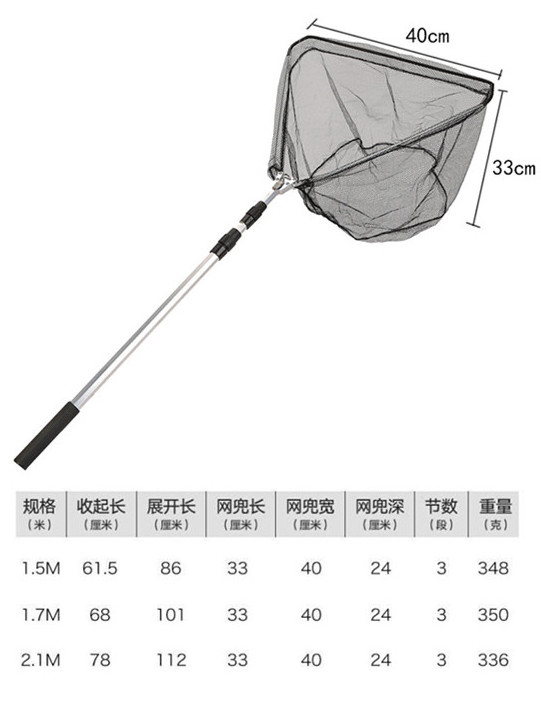 Freshwater Or Saltwater Fishing Nets Rubber Coated De Pesca Foldable Automatic Telescopic Fly Fishing Carp Koi Landing Net