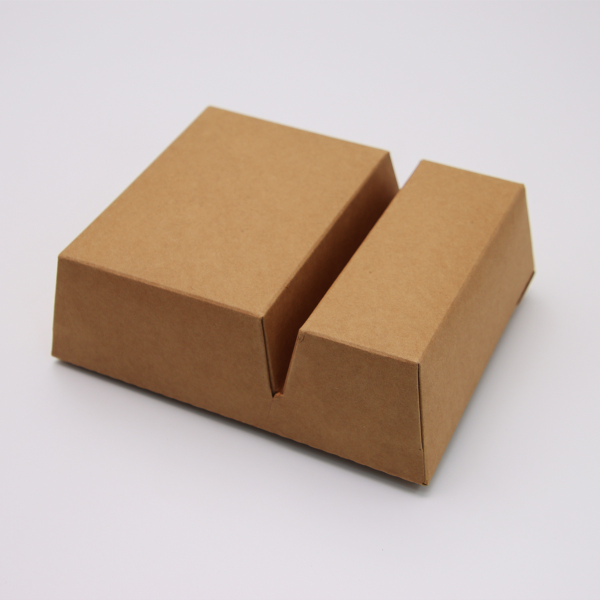 Chinese disposable restaurant take out kraft paper packaging fast food salad hamburger container box