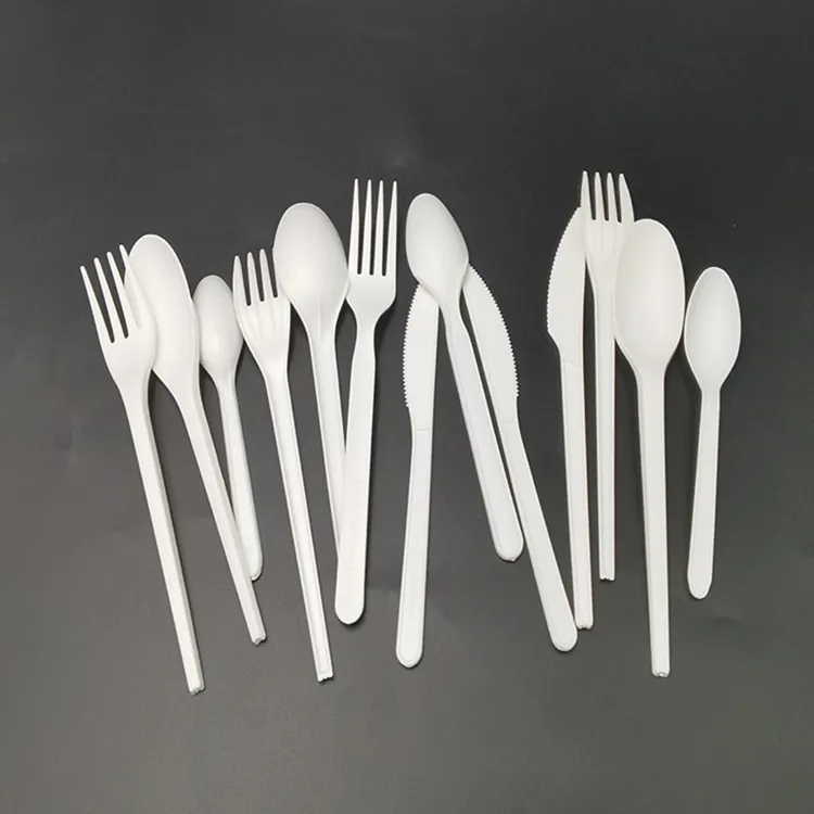 Customized disposable CPLA fork for party and party food-grade tableware