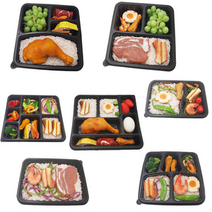 OEM/ODM 1/2/3/4/5/6/7 compartment Microwavable blister custom disposable takeaway food storage containers