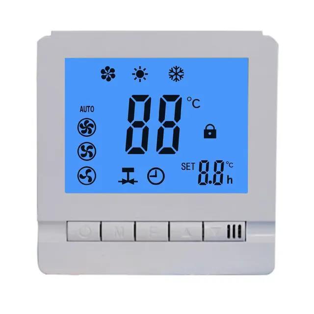 Modbus Fan Coil thermostat cooling fan and electric 2 way valve thermostat