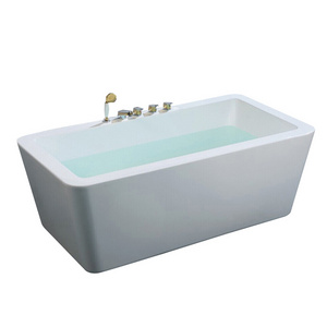 Wholesale High Quality White Custom Size Free Standing Bathroom Baby Soak Spa Acrylic Bath Tub