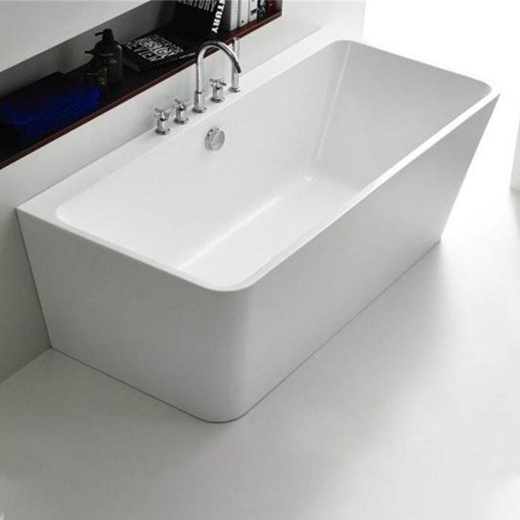 Wholesale High Quality White Custom Size Free Standing Bathroom Baby Soak Spa Acrylic Bath Tub