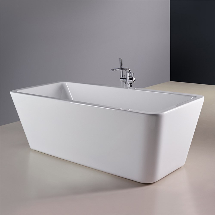 Wholesale High Quality White Custom Size Free Standing Bathroom Baby Soak Spa Acrylic Bath Tub